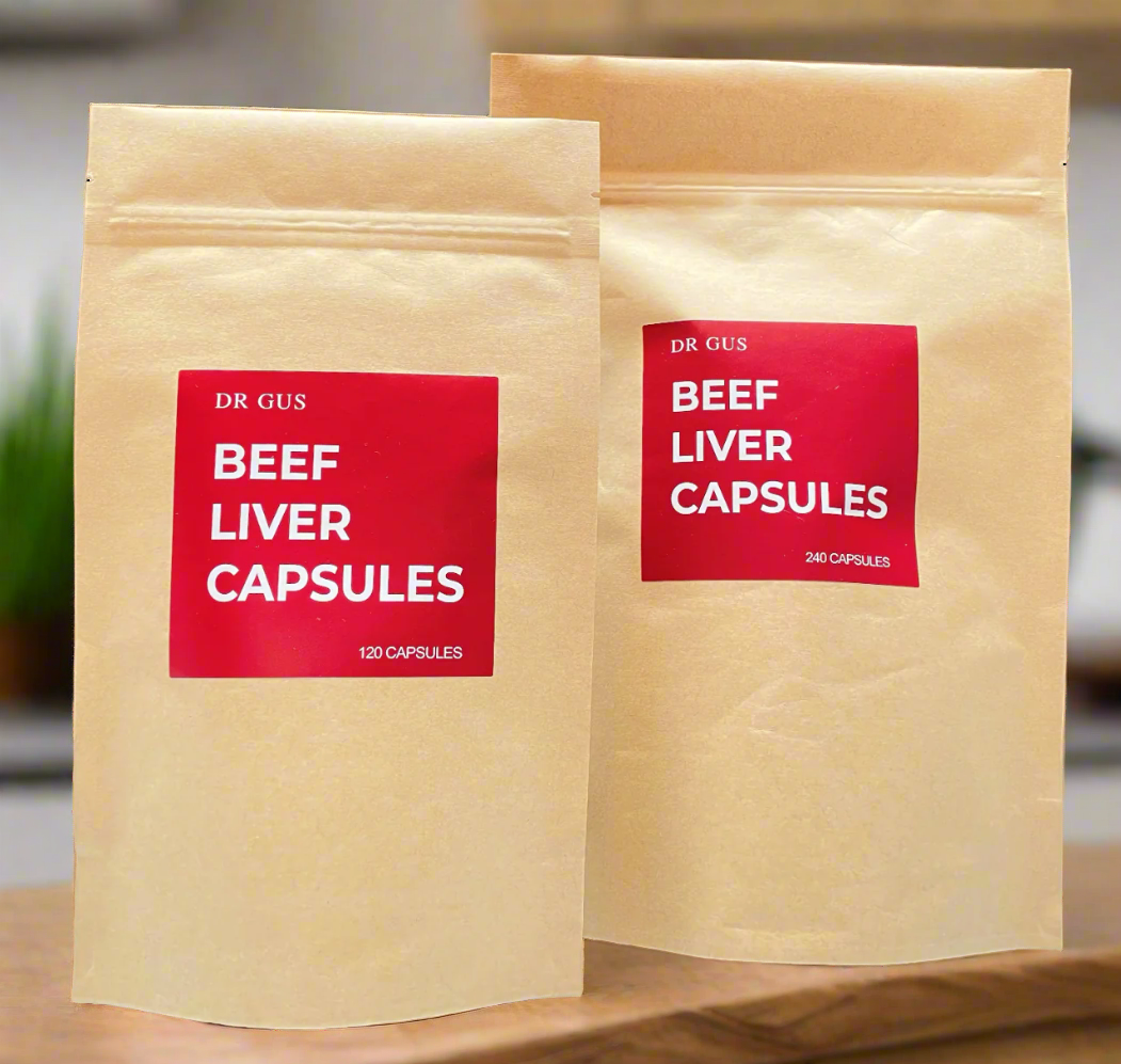 dr gus uk grass fed organic beef liver capsules