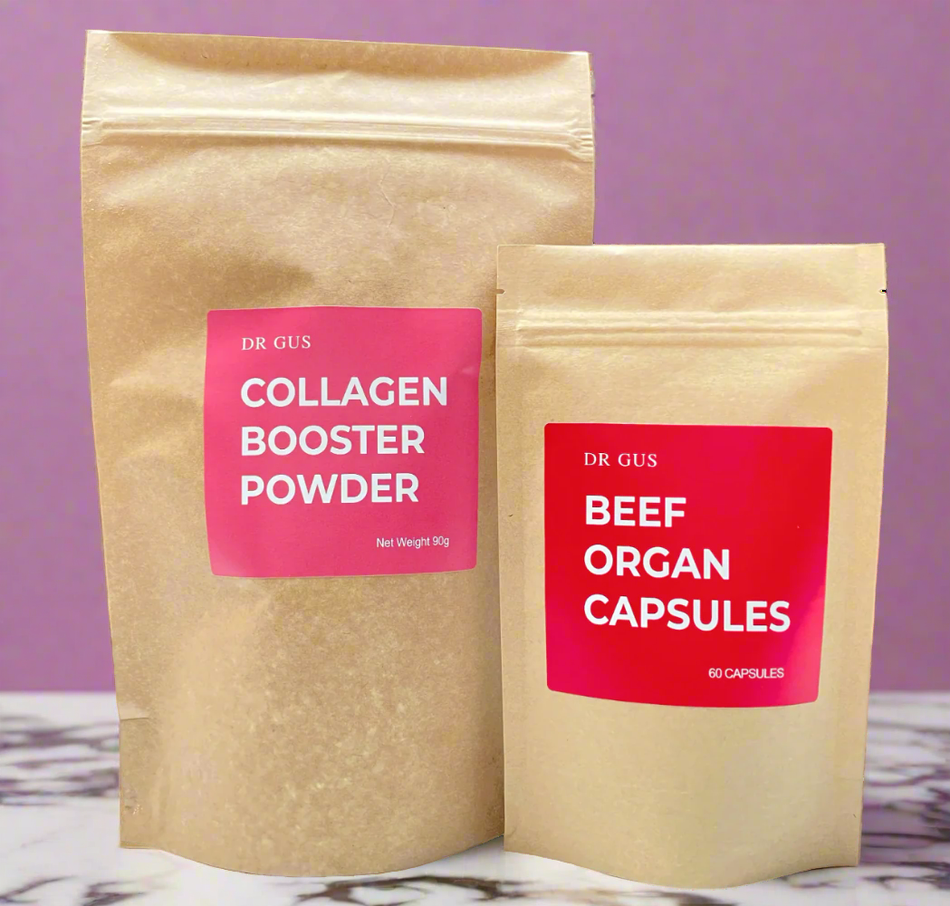 Collagen Booster Bone Broth Powder - UK Grass-Fed Dr Gus Nutrition