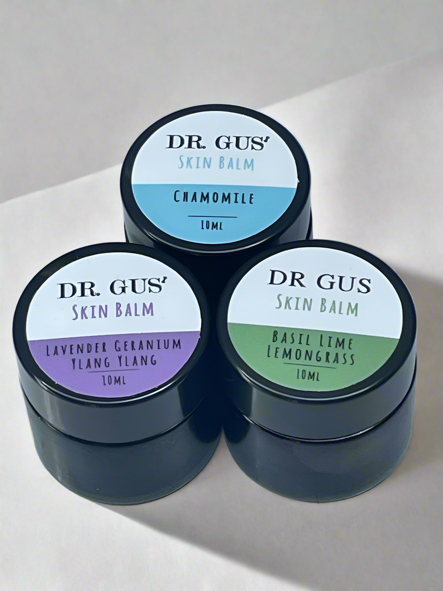 Skin Balm Sample Bundle 3 x 10mL Dr Gus Nutrition