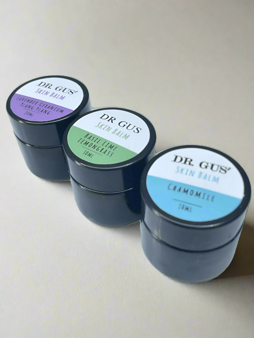 Skin Balm Sample Bundle 3 x 10mL Dr Gus Nutrition