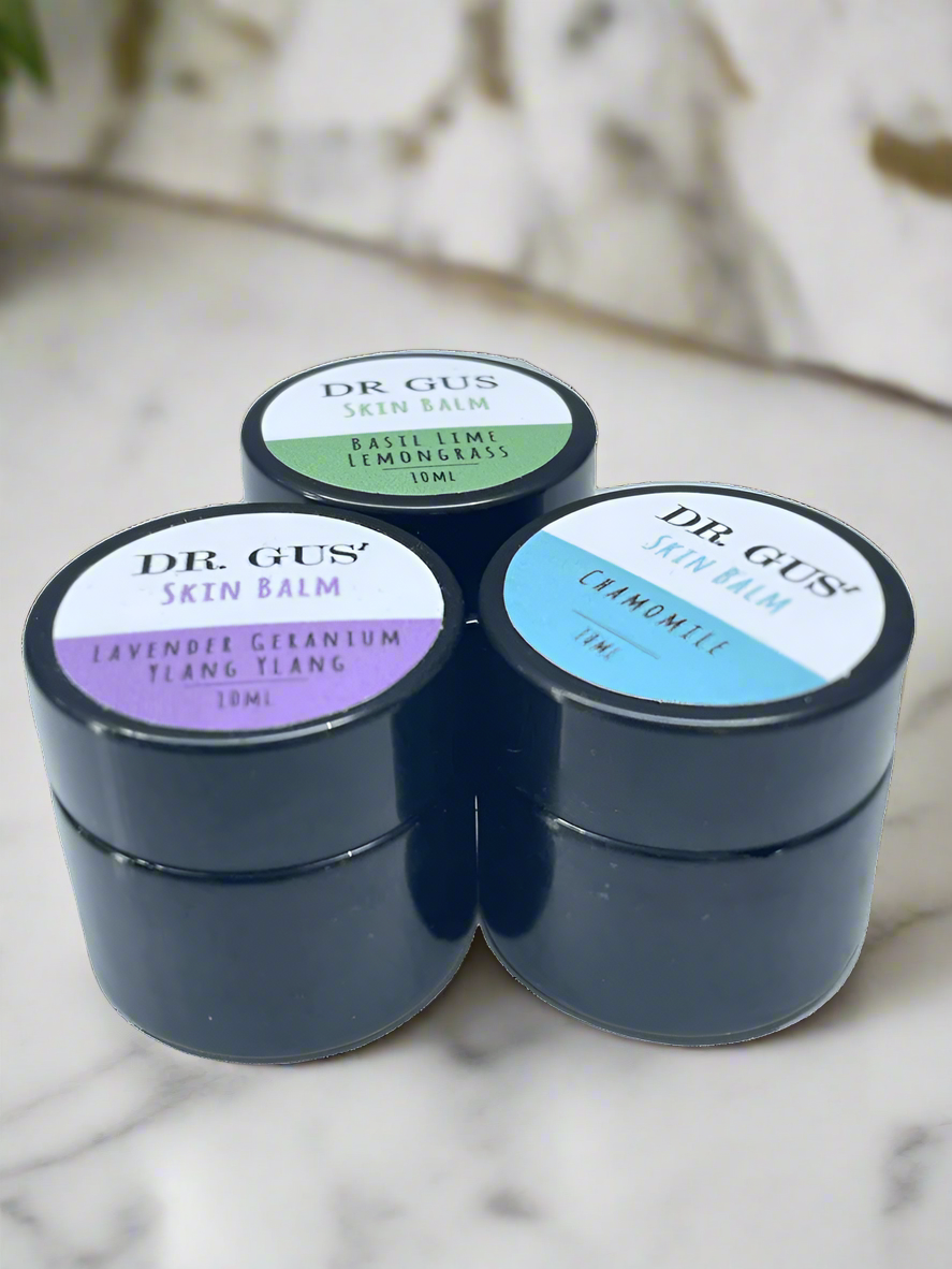 Skin Balm Sample Bundle 3 x 10mL Dr Gus Nutrition