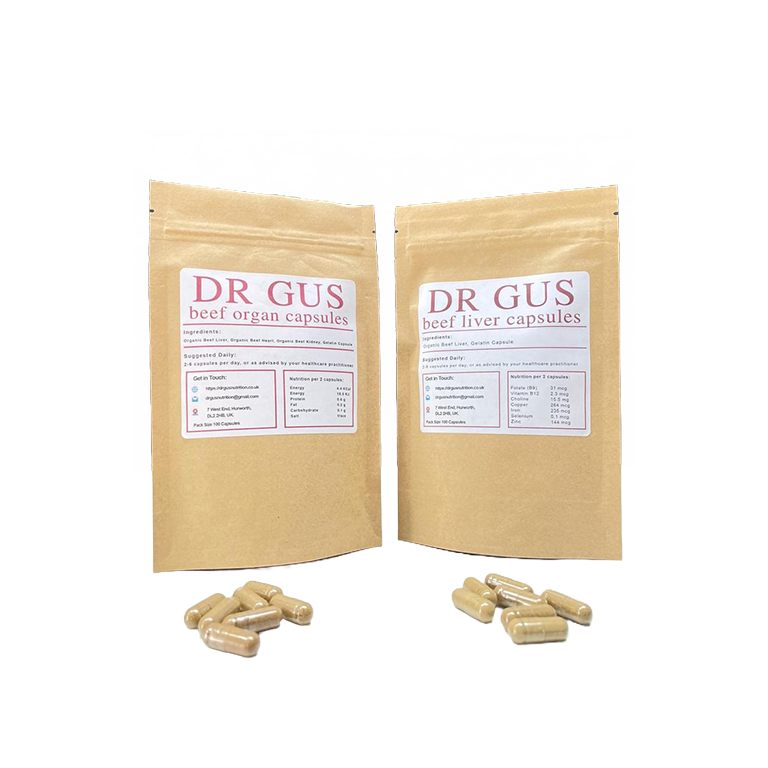 Raw Organ Powders Dr Gus Nutrition